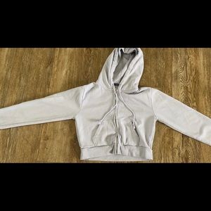 Brandy Melville Cropped Zip Up